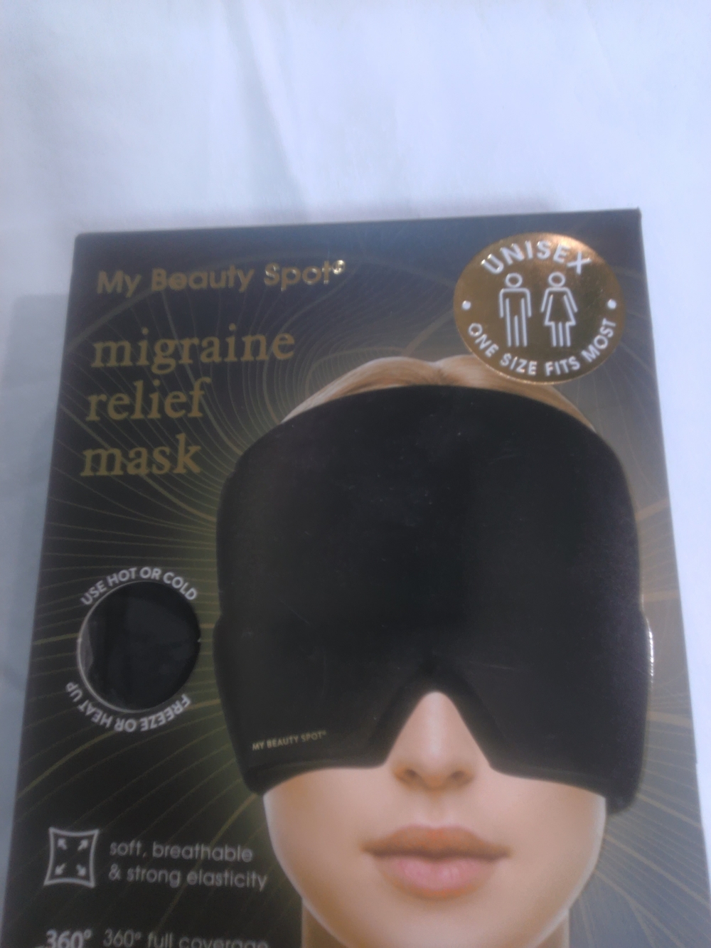 My Beauty Spot Black Migraine Relief Mask - Soothing Eye Therapy - Picture 3 of 5